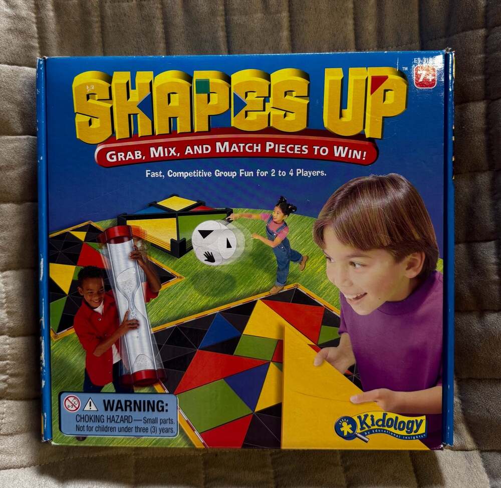 Vtg Y2K Shapes Up Game Grab, Mix, & Match to Win Kidology Educational Insights